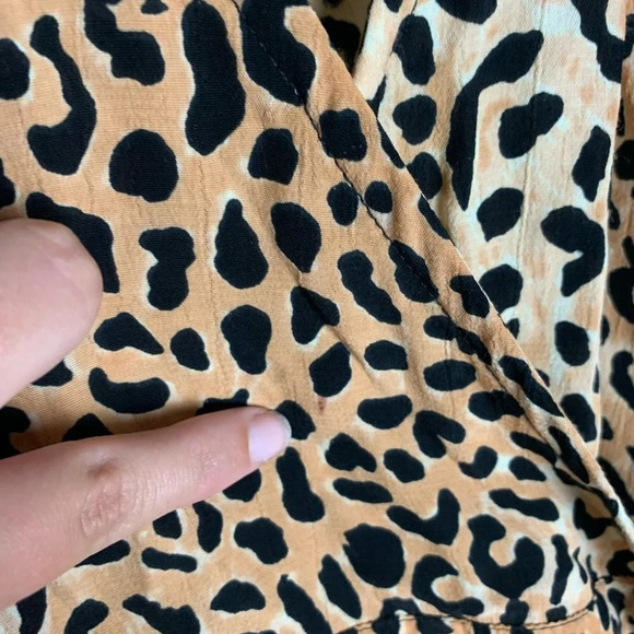 Faithfull The Brand Lavender Top Le Cinq Animal Print Size XS - Picture 12 of 12